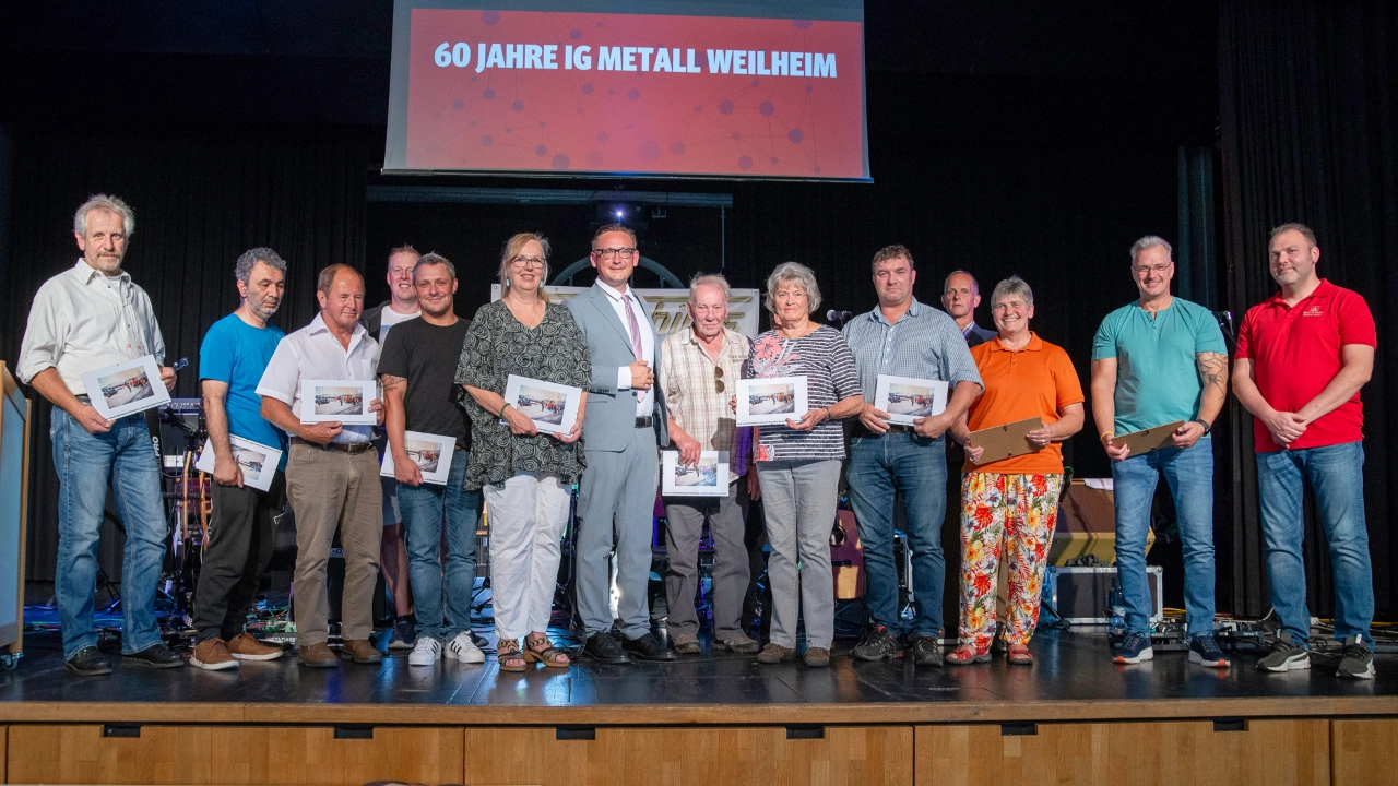 Alle anwesenden und geehrten Jubilare für 25 Jahre Mitgliedschaft-