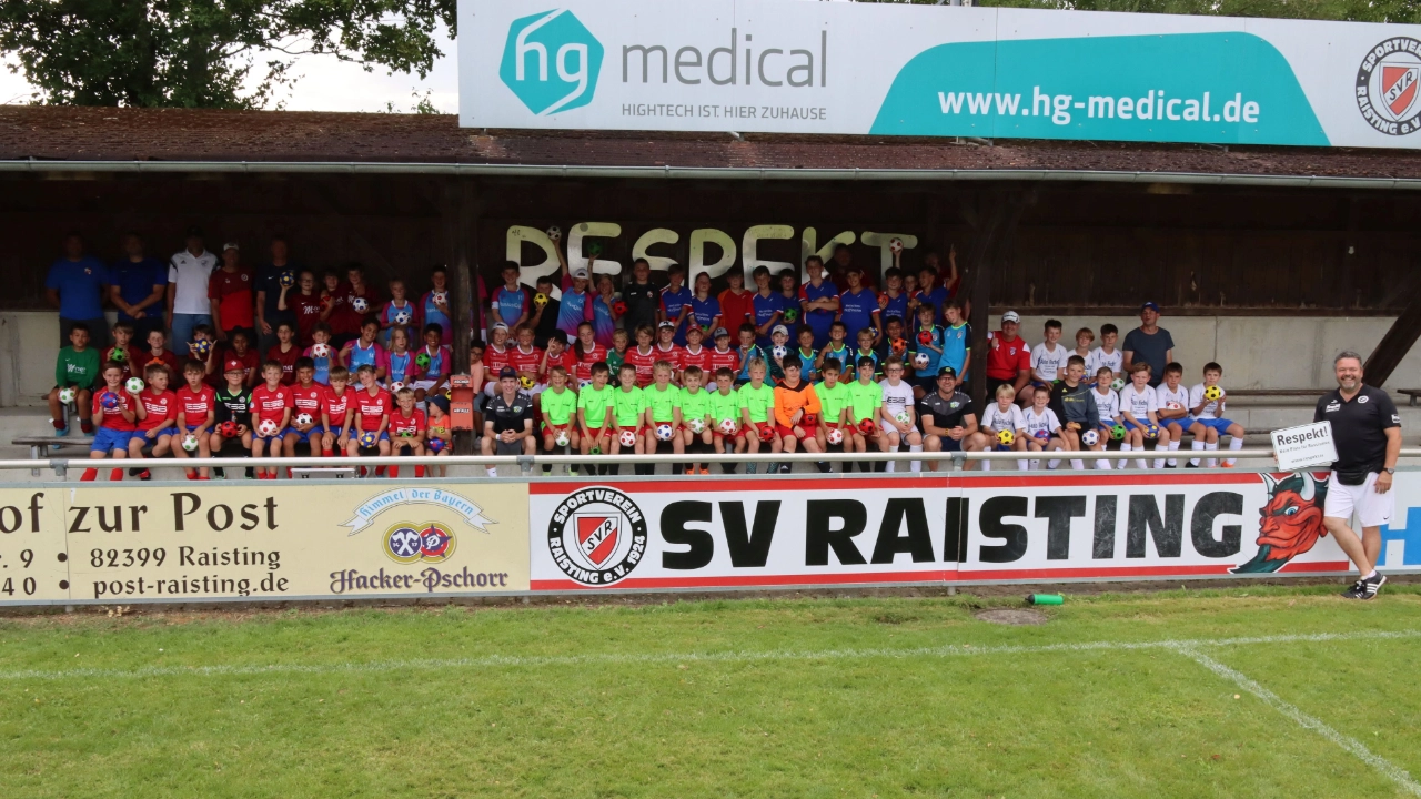 Respekt Aktion beim Fussball in Raisting 2023