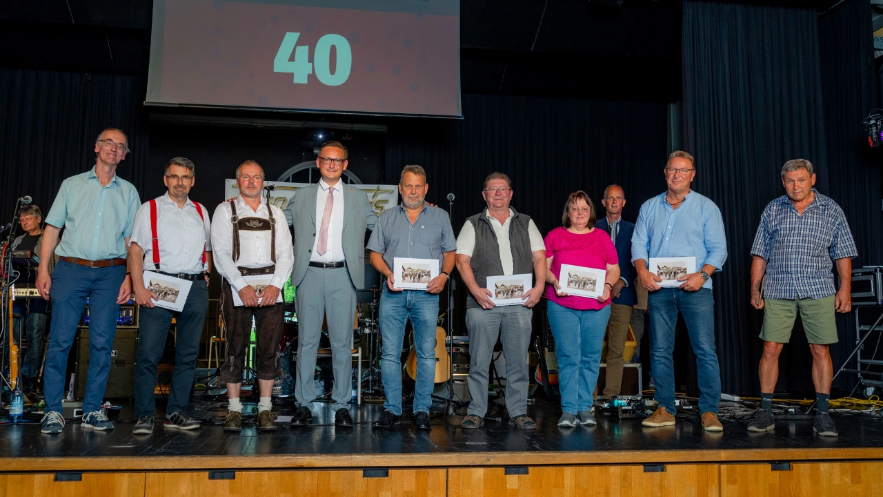 Alle Jubilare mit 40 Jahre Mitgliedschaft