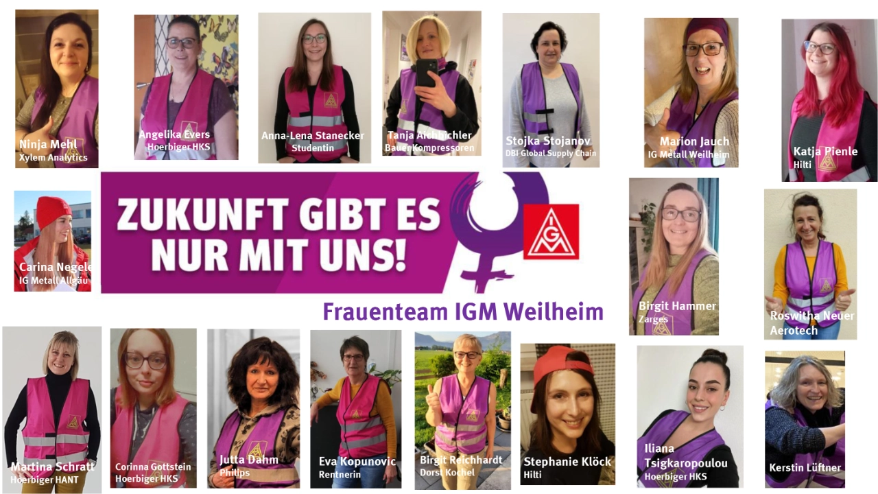 Bild Collage Frauenteam Weilheim