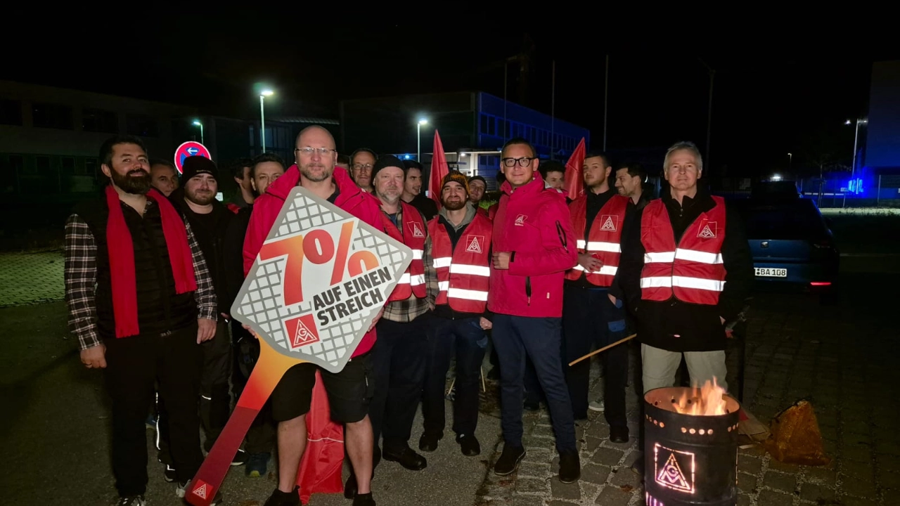 Ende der Friedenspflicht. Bei ATP 0-Uhr-Aktion in Peißenberg