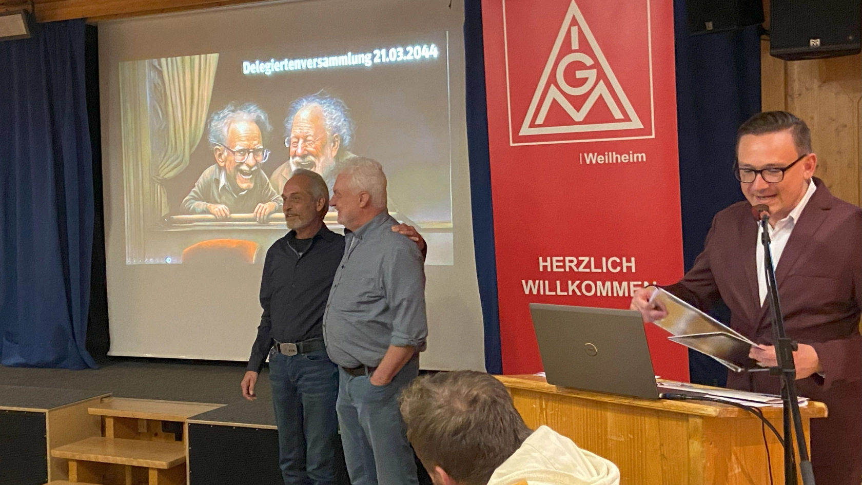 Helmut und Udo Abschied auf Delegiertenversammlung März 2024