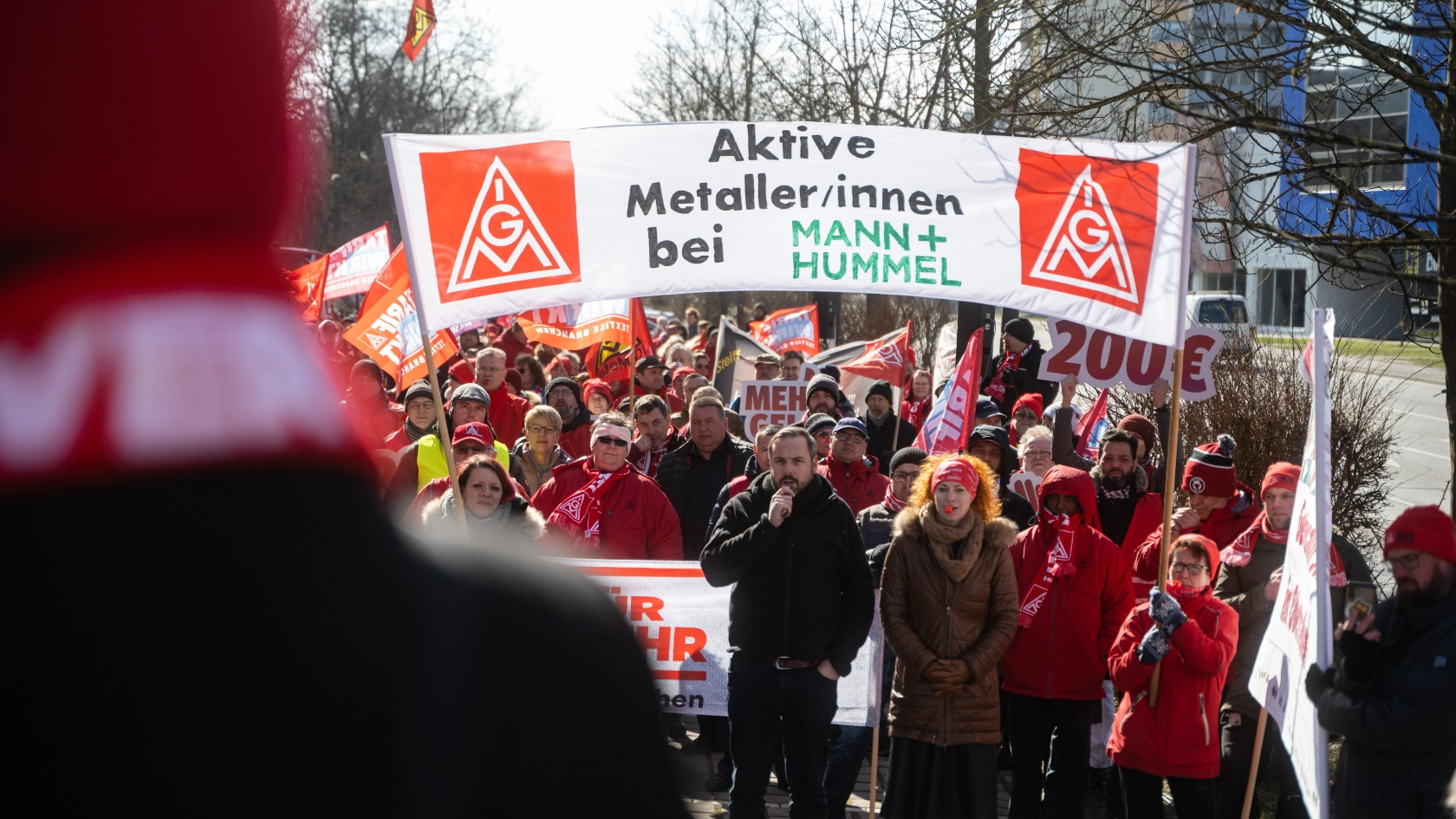 Tarifrunde Textil- und Bekleidungsindustrie: Kundgebung und Demonstration zur 2. Verhandlung in Ingolstadt