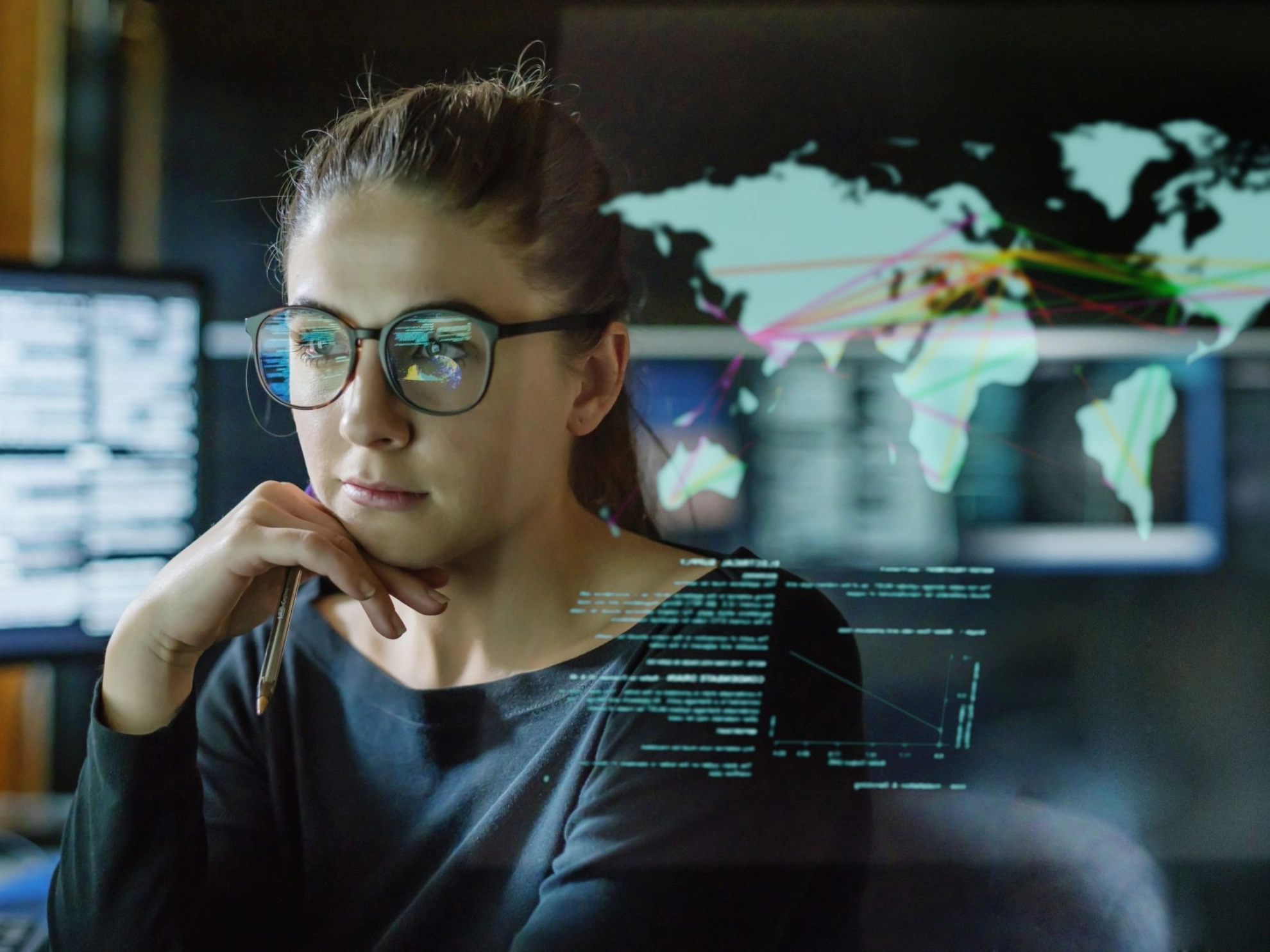 Junge IT-Entwicklerin