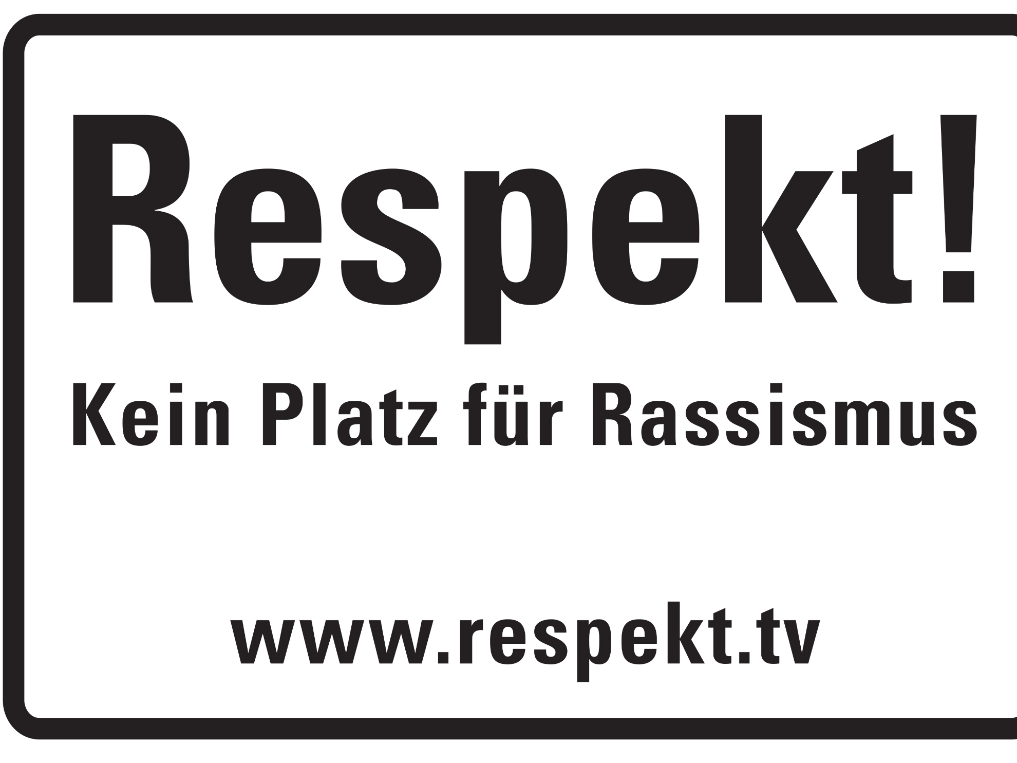 Respektschild als Bild