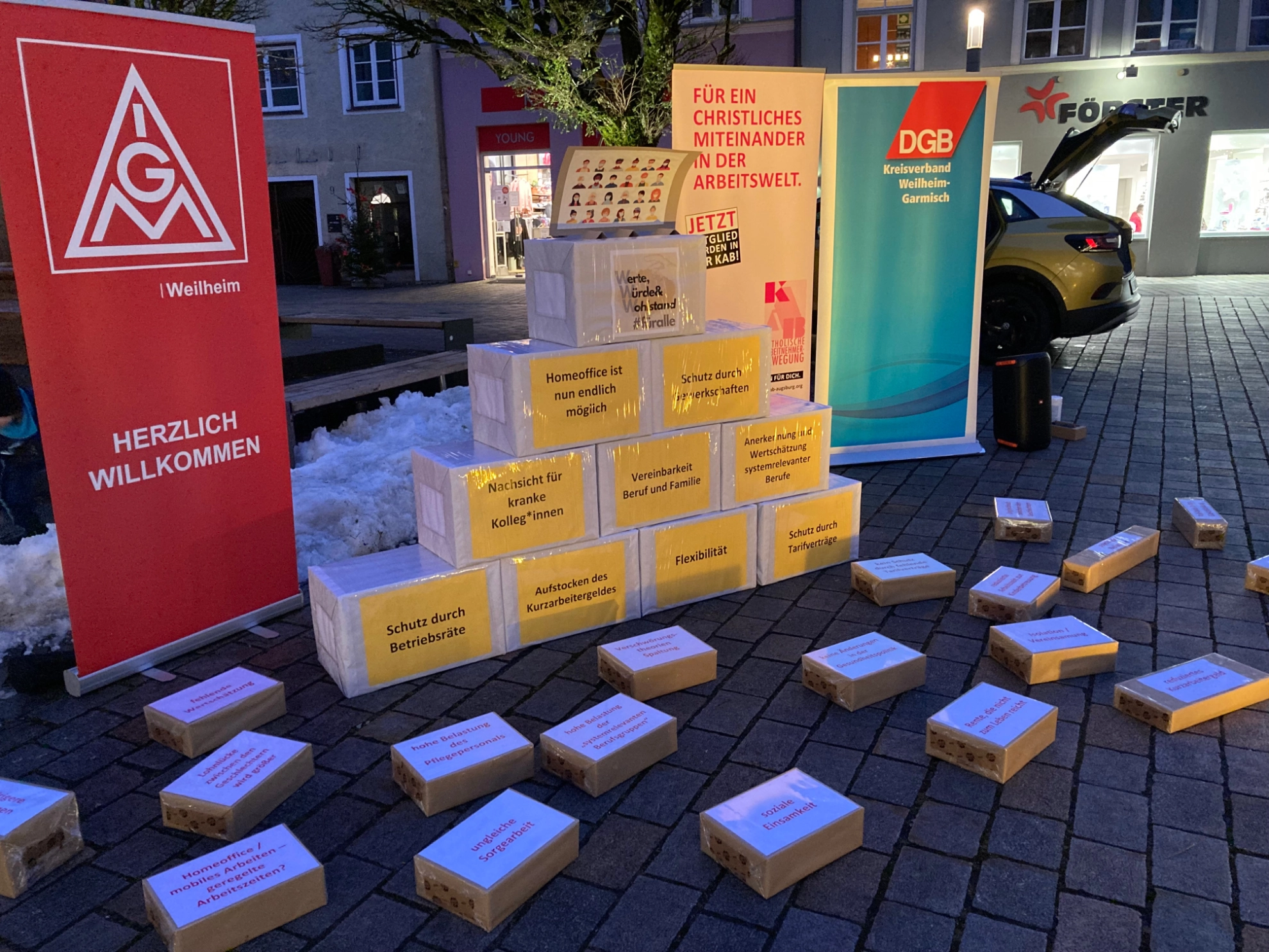 Sozialaktion in Weilheim