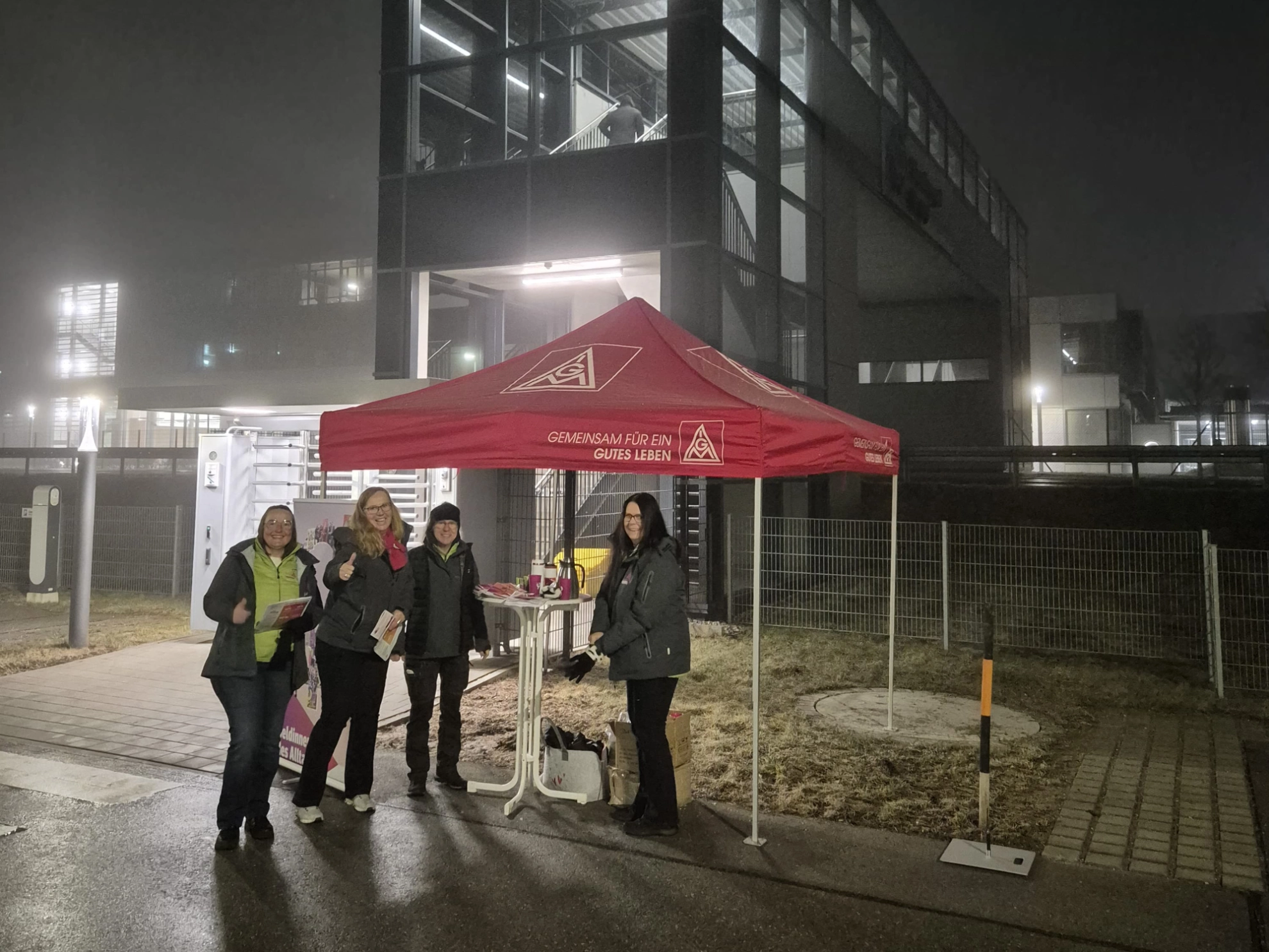 Toraktion beim Hirschvogel in Denklingen zur Weltfrauentag und zur BR-Wahl