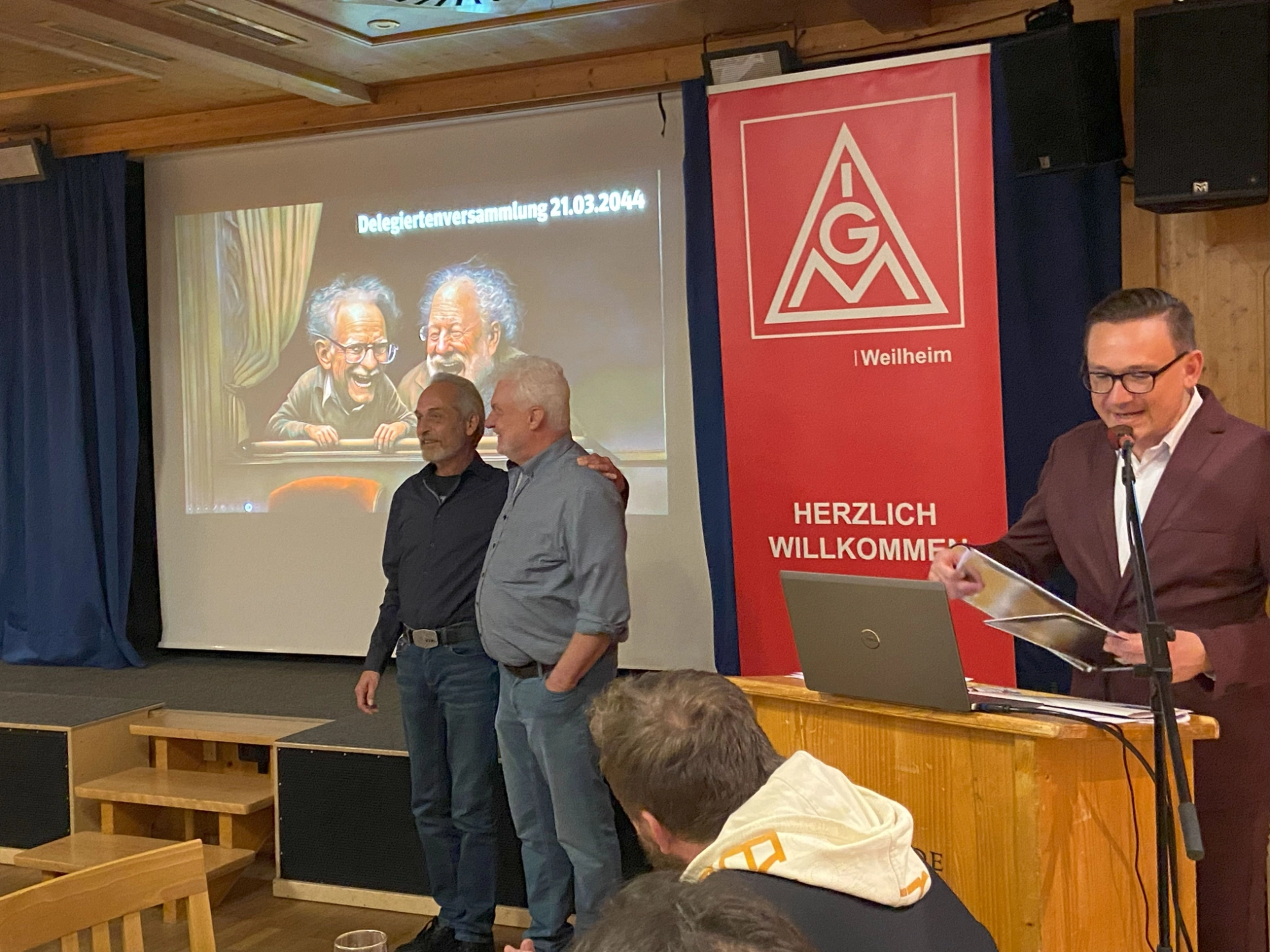 Helmut und Udo Abschied auf Delegiertenversammlung März 2024