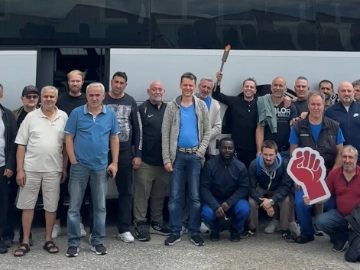 Flamme der Solidarität bei Winning BLW