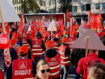 Tarifaktion in Augsburg