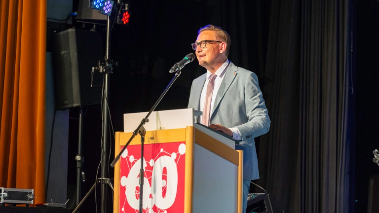 Karl Musiol auf der Jubilarehrung und 60-jahr-Feier 2024