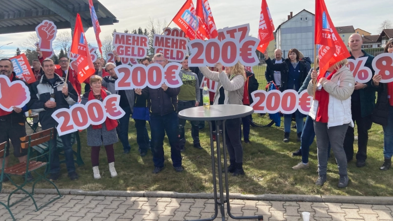 Zweiter Warnstreik bei DBI in Schongau März 2023 Tagschicht 2