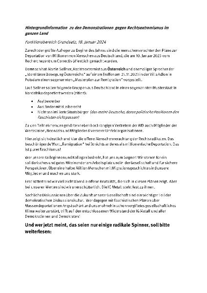 Hintergrundinfos zu den Demos gegen Rechts im ganzen Land