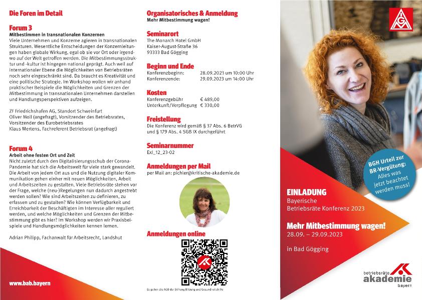 Einladung zur BR-Konferenz 2023